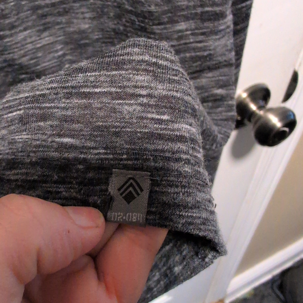 Burnside Charcoal and Burgundy Hoodie - Picture 9 of 10